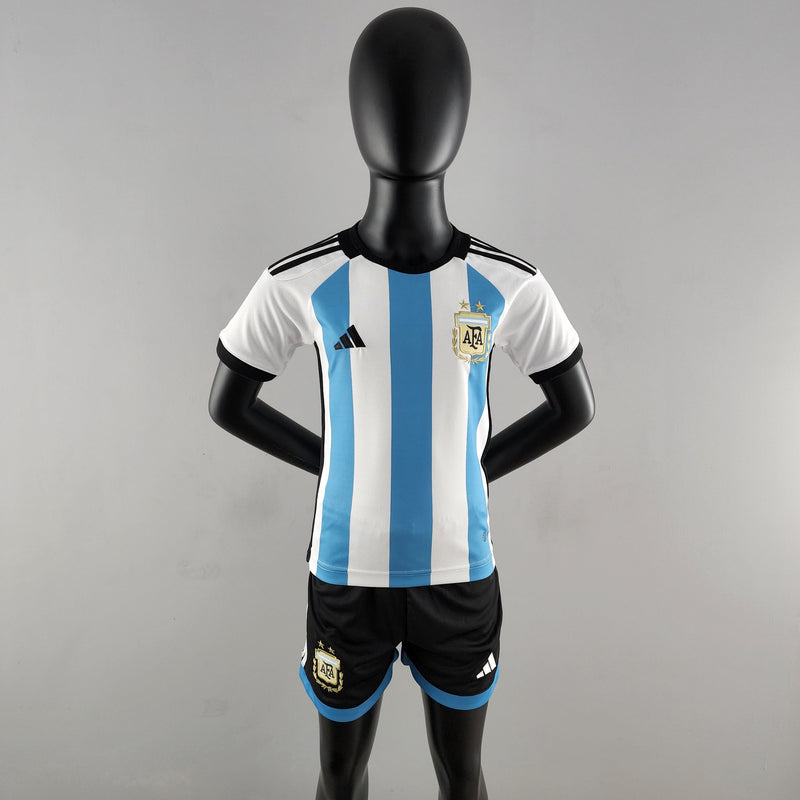 Conjunto Infantil Argentina 2022/23 - Home Torcedor Pro - EOASPORTS 