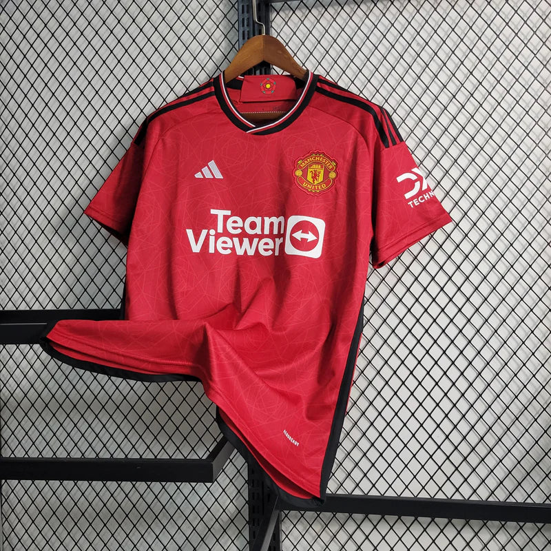 Camisa Manchester United Home (1) 2023/24 Adidas Torcedor Masculina
