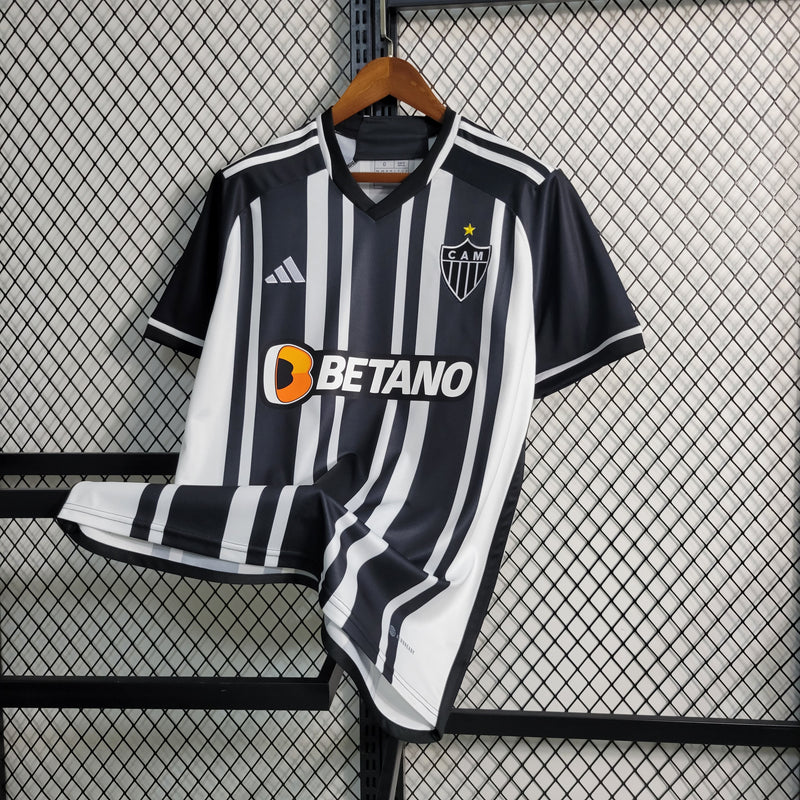 CAMISA DO ATLETICO MINEIRO 23/24 PRETO E BRANCO