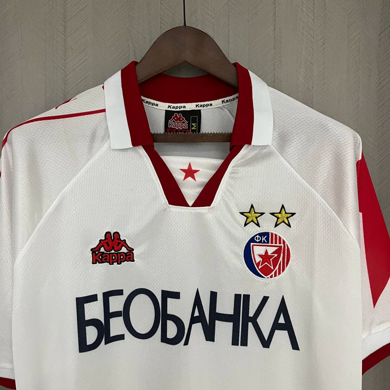 Camisa Estrela Vermelha Retrô Away 1995/97 Torcedor Masculina - Branco