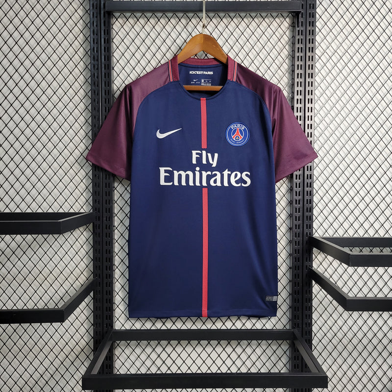CAMISA RETRÔ DO PSG 17/18 AZUL