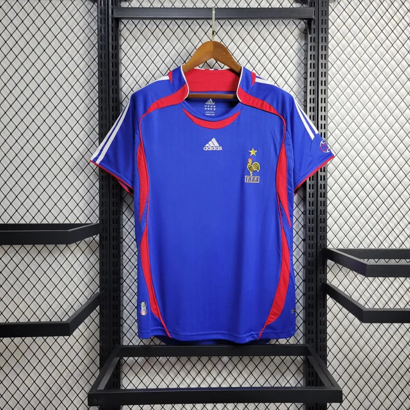 Camisa França Home (1) 1992 Adidas Retrô Masculina