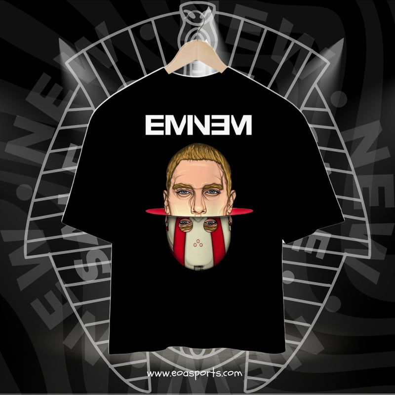 Camisa Oversized Vintage Eminem Preta.