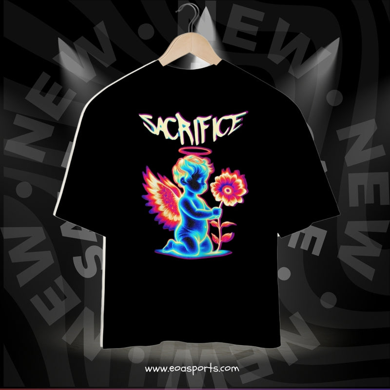 Camisa Oversized Vintage Sacrifice Travis Scott Preta