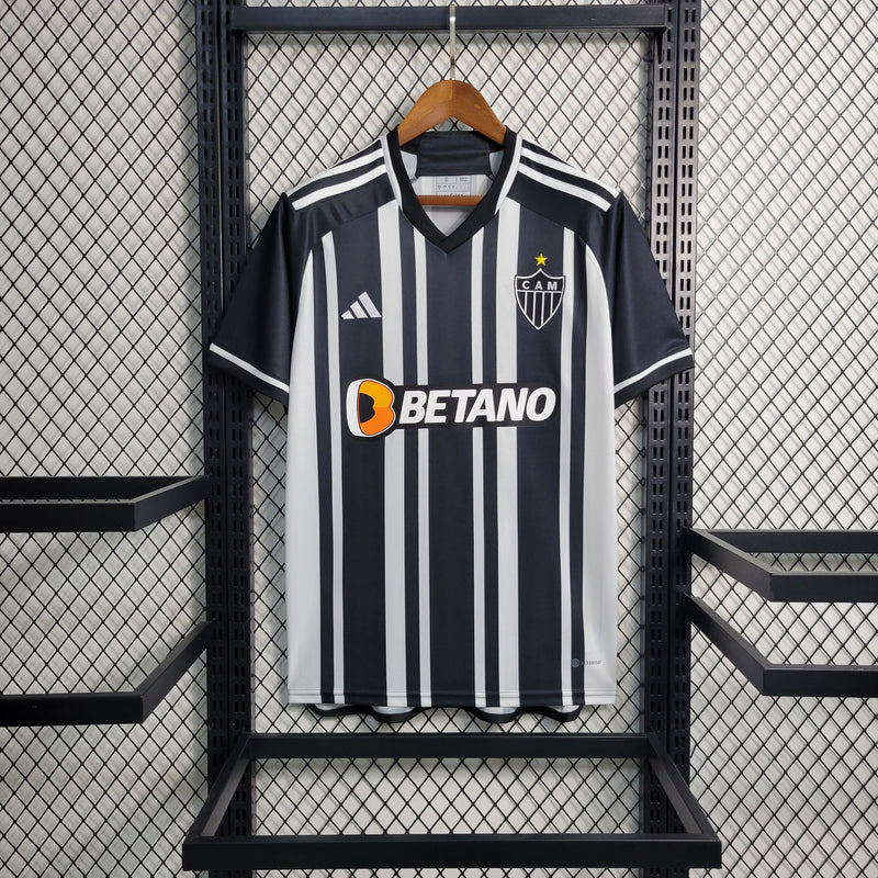 CAMISA DO ATLETICO MINEIRO 23/24 PRETO E BRANCO