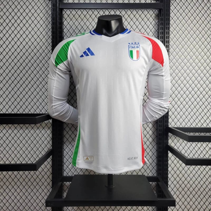 CAMISA MANGA LONGA DA ITALIA 24/25 BRANCO