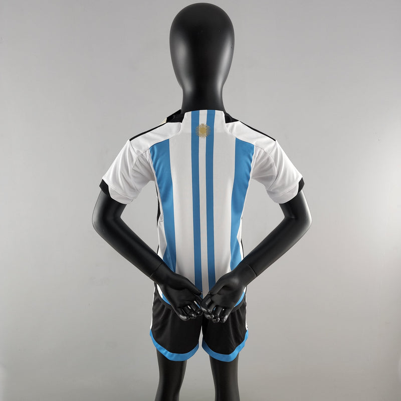 Conjunto Infantil Argentina 2022/23 - Home Torcedor Pro - EOASPORTS 