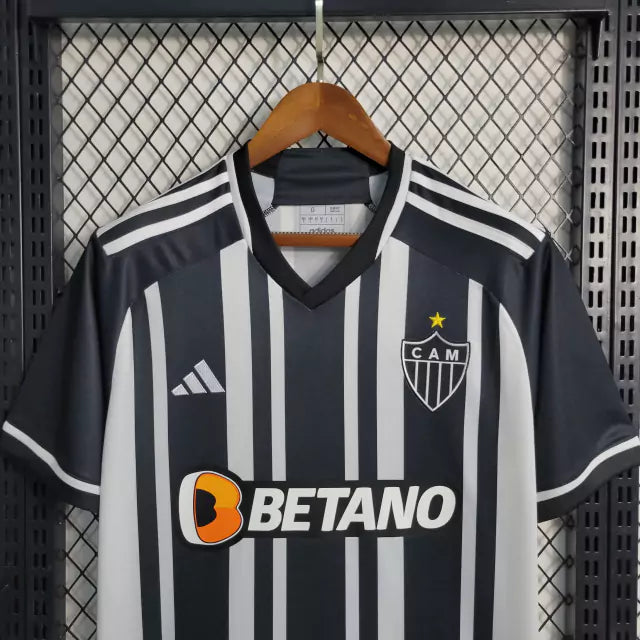 CAMISA DO ATLETICO MINEIRO 23/24 PRETO E BRANCO
