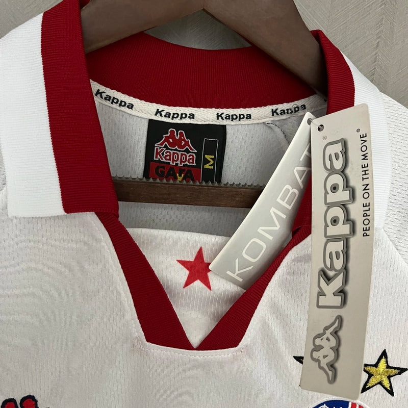 Camisa Estrela Vermelha Retrô Away 1995/97 Torcedor Masculina - Branco
