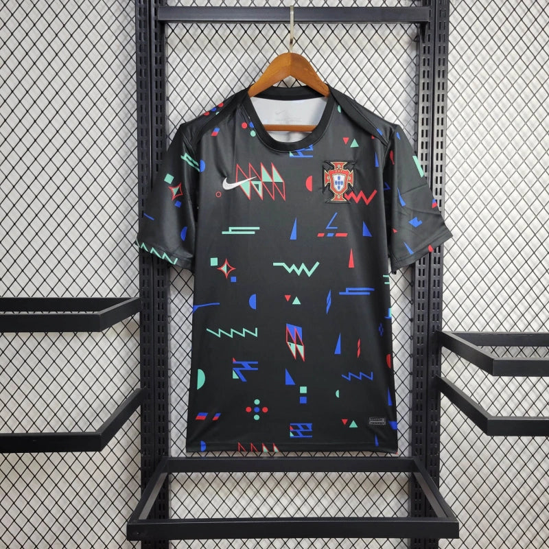 CAMISA DA SELEÇÃO DE PORTUGAL 24/25 PRETO