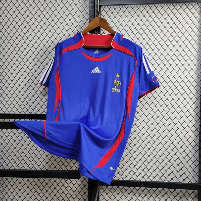 Camisa França Home (1) 1992 Adidas Retrô Masculina