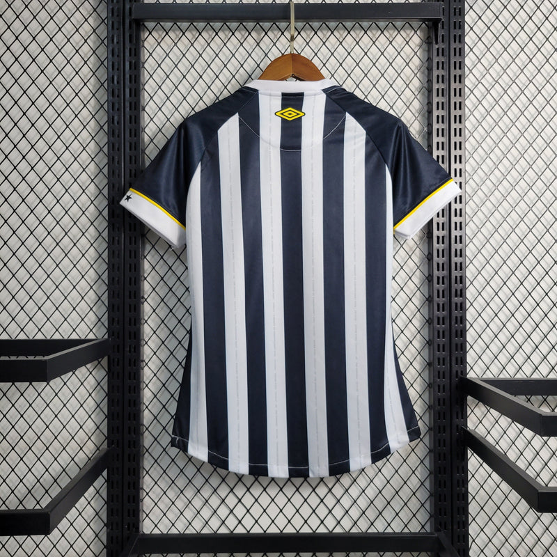 CAMISA FEMININA DO BOTAFOGO 23/24 PRETO E BRANCO - EOASPORTS 