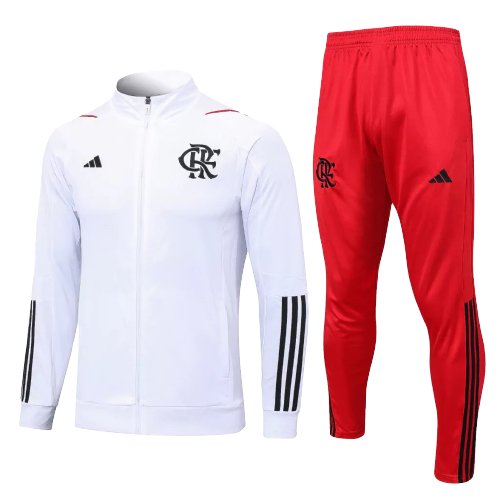 Agasalho de Viagem Flamengo - Masculino - Branco - EOASPORTS
