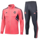 Agasalho de Viagem Internacional - Masculino - Vermelho e Cinza - EOASPORTS