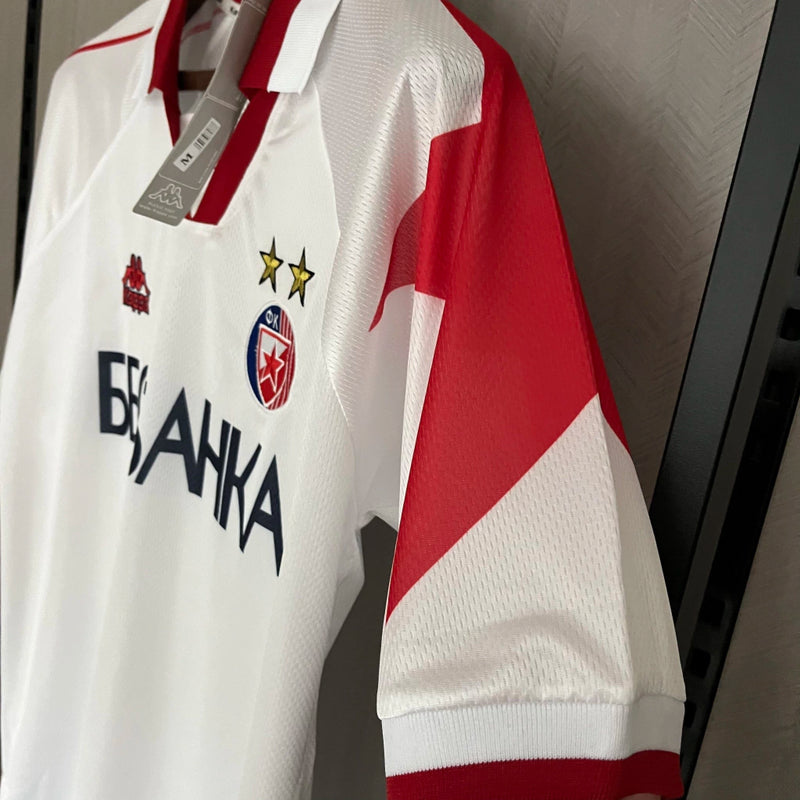 Camisa Estrela Vermelha Retrô Away 1995/97 Torcedor Masculina - Branco
