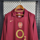 Camisa Arsenal Home (1) 2005/06 Nike Retrô Manga Longa Masculina