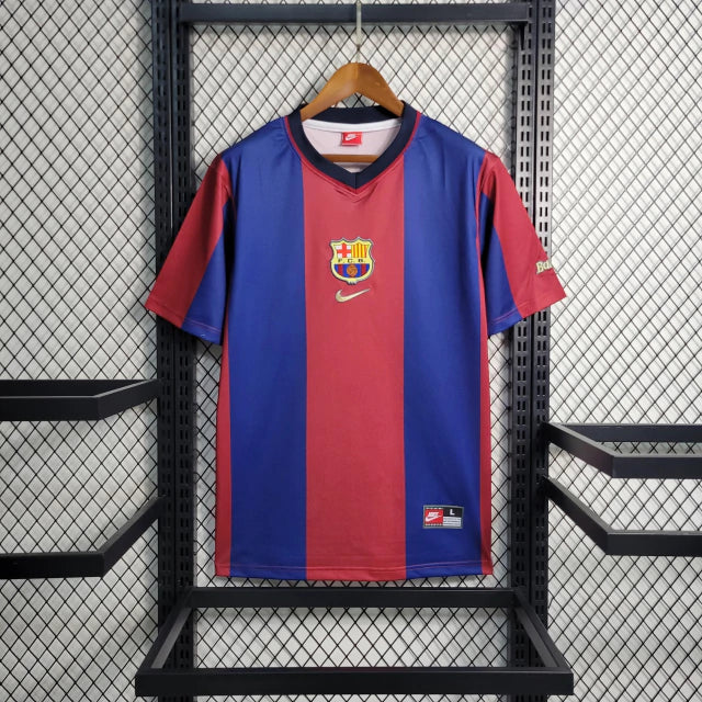 Camisa Barcelona Home (1) 1998/99 Nike Retrô Masculina