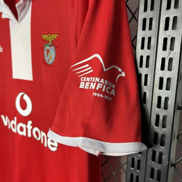 CAMISA RETRÔ DO BENFICA 04/05 VERMELHO E PRETO
