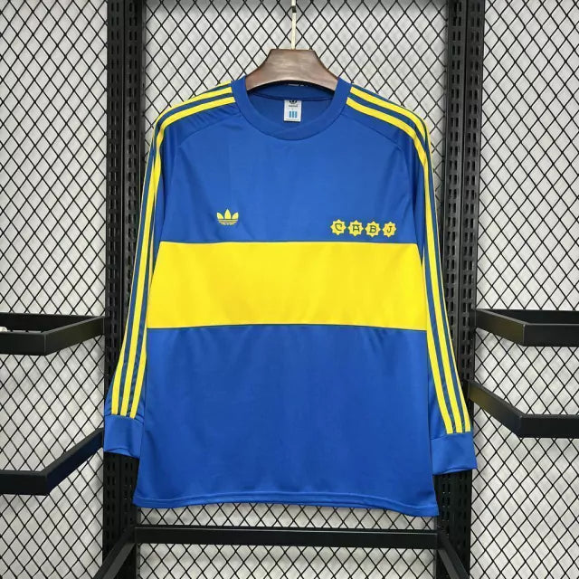 Camisa Boca Juniors Home (1) 1981/82 Adidas Retrô Manga Longa Masculina