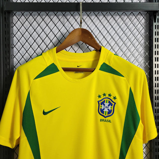 Camisa Brasil Home (1) 2002 Nike Retrô Masculina