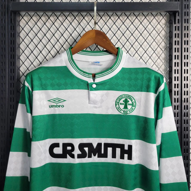 Camisa Celtic Home (1) 1987/88 Umbro Retrô Manga Longa Masculina