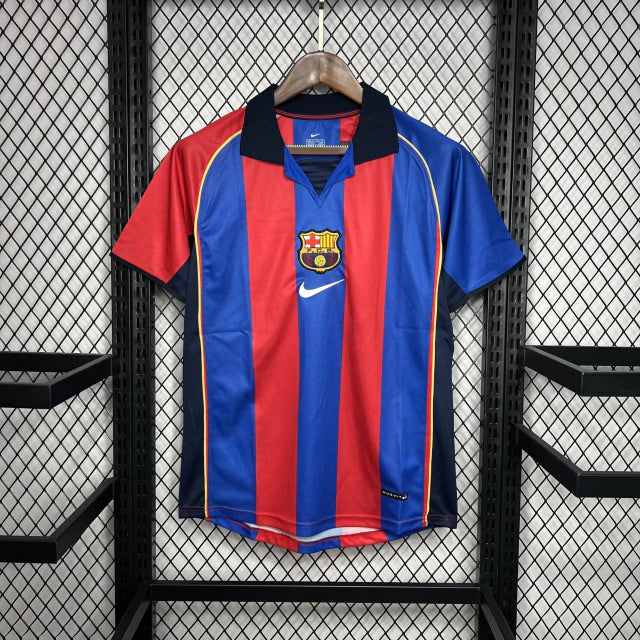 Camisa Barcelona Home (1) 2001/02 Nike Retrô Masculina