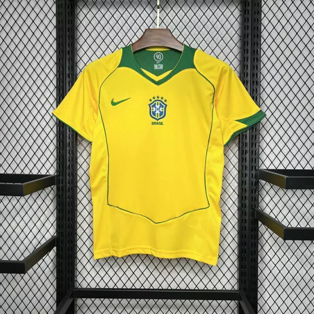 Camisa Brasil Home (1) 2004 Nike Retrô Masculina