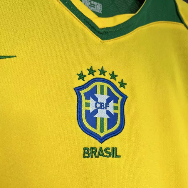 Camisa Brasil Home (1) 2004 Nike Retrô Masculina