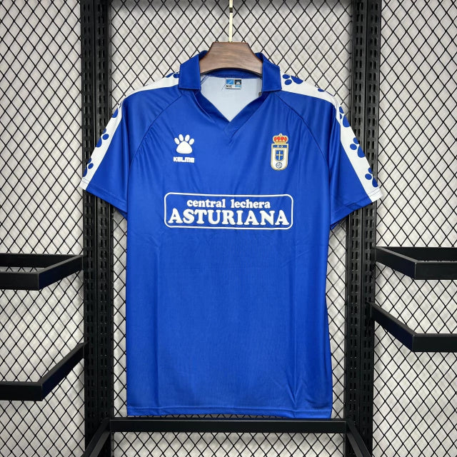 Camisa Real Oviedo Home (1) 1990/91 Kelme Retrô Masculina
