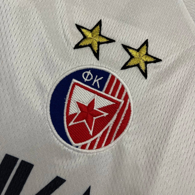 Camisa Estrela Vermelha Retrô Away 1995/97 Torcedor Masculina - Branco