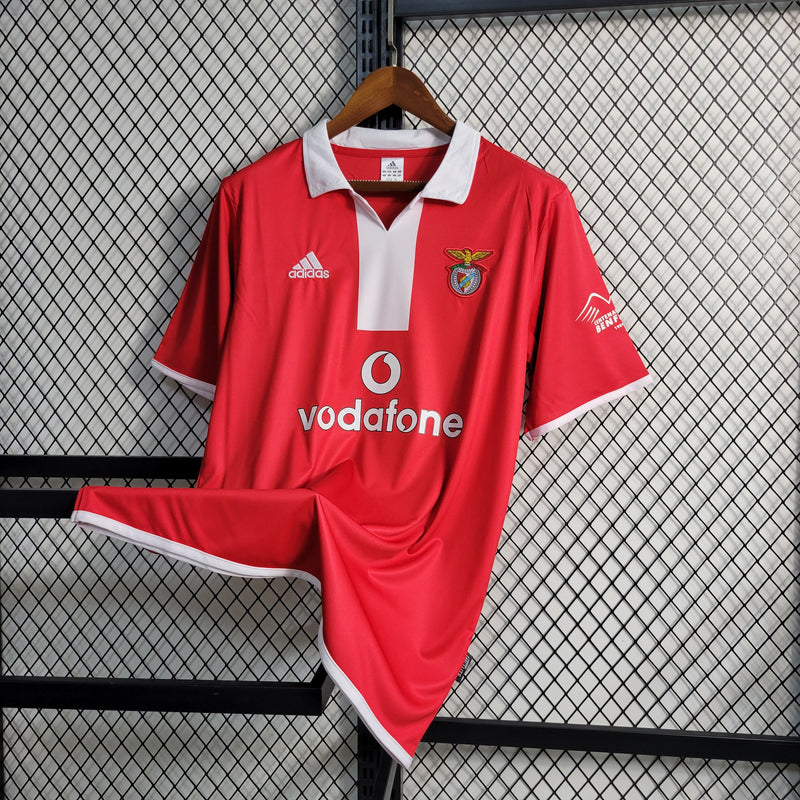 CAMISA RETRÔ DO BENFICA 04/05 VERMELHO E PRETO