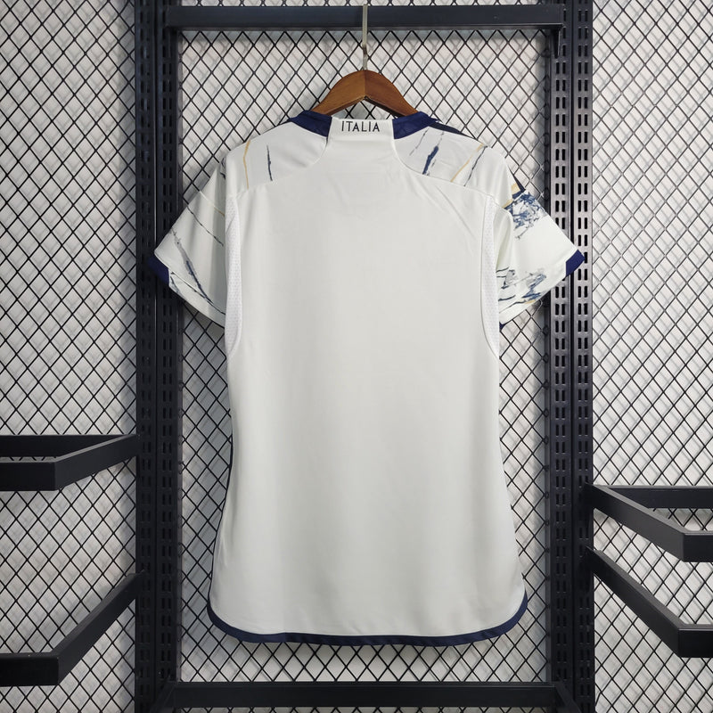 CAMISA FEMININA DA ITALIA 23/24 BRANCO
