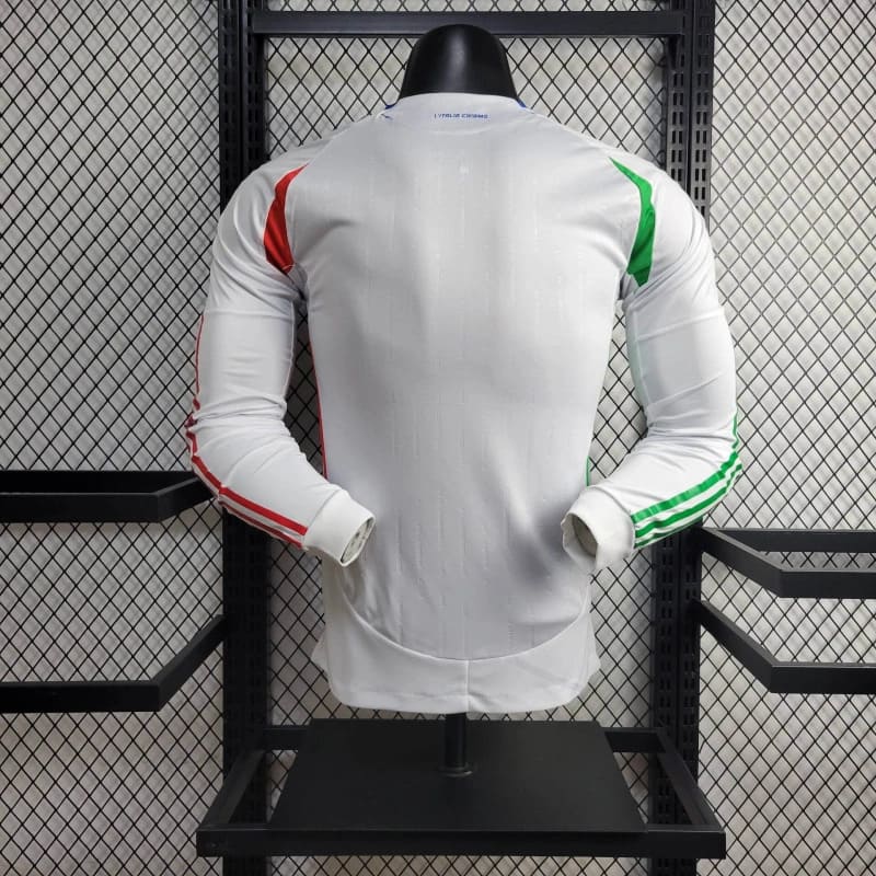 CAMISA MANGA LONGA DA ITALIA 24/25 BRANCO