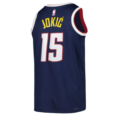Regata Denver Nuggets -Nikola Jokic- 2022/23 Swingman Jersey - Azul Escuro - EOASPORTS 