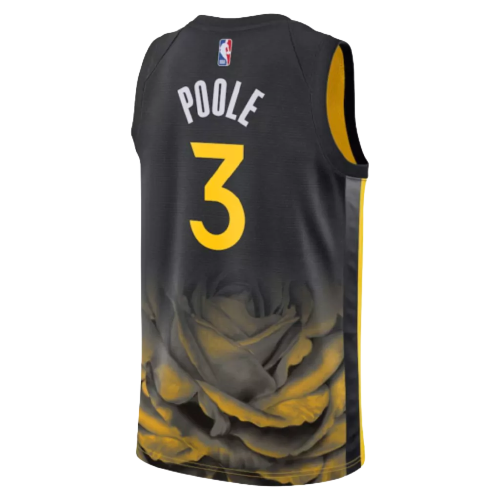 Regata Golden State Warriors -Jordan Poole - 2022/23 City Edition - Preta - EOASPORTS 
