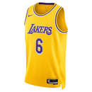 Regata Los Angeles Lakers- LeBron James 2022/23 Swingman Jersey - Amarela - EOASPORTS 