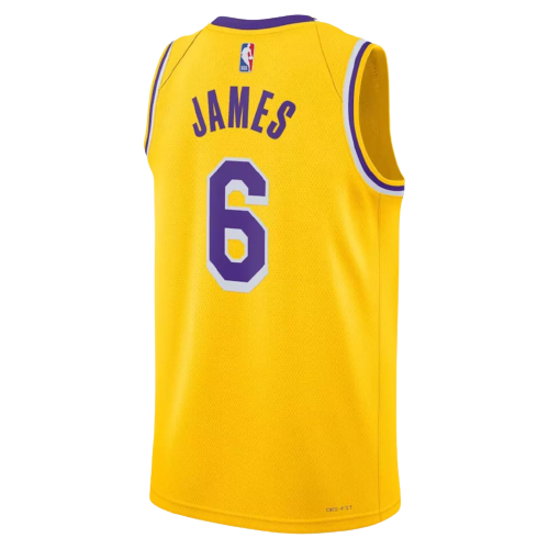 Regata Los Angeles Lakers- LeBron James 2022/23 Swingman Jersey - Amarela - EOASPORTS 