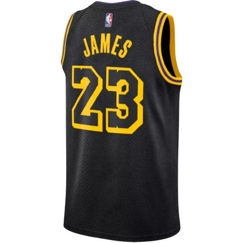 Regata Los Angeles Lakers- LeBron James 2022/23 City Edition - Preta - EOASPORTS 