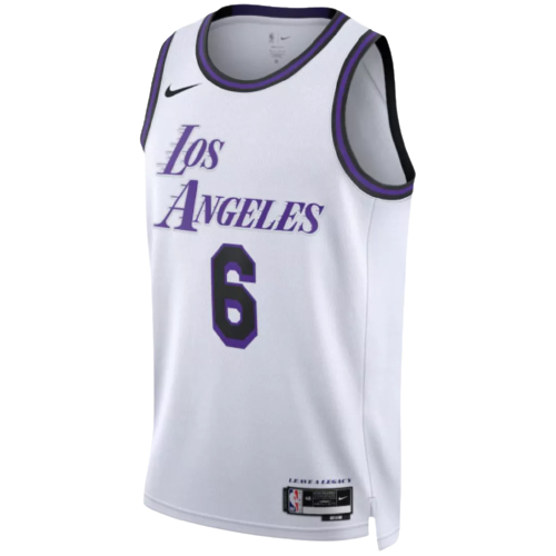 Regata Los Angeles Lakers- LeBron James 2022/23 City Edition - Branca - EOASPORTS 