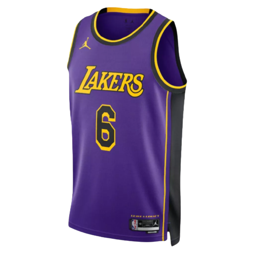 Regata Los Angeles Lakers- LeBron James 2022/23 Swingman Jersey - Roxa - EOASPORTS 