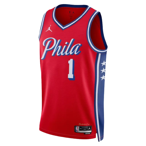 Regata Philadelphia 76ers - James Harden - 2022/23 Swingman Jersey - Vermelho - EOASPORTS 