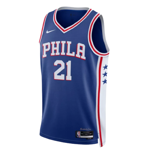Regata Philadelphia 76ers - Joel Embiid - 2022/23 Swingman Jersey - Azul - EOASPORTS 