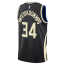 Regata Milwaukee Bucks - Giannis Antetokounmpo - 2022/23 Swingman Jersey - Preta - EOASPORTS 