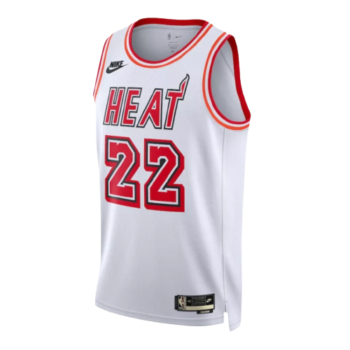 Regata Miami Heat -Jimmy Butler - 2022/23 Swingman Jersey - Branca - EOASPORTS 