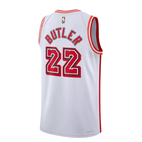 Regata Miami Heat -Jimmy Butler - 2022/23 Swingman Jersey - Branca - EOASPORTS 