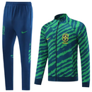 Agasalho de Viagem Seleção Brasil - Masculino - Verde e Azul - EOASPORTS 