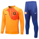 Agasalho de Viagem Seleção Holanda - Masculino - Laranja e Azul - EOASPORTS 
