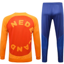 Agasalho de Viagem Seleção Holanda - Masculino - Laranja e Azul - EOASPORTS 
