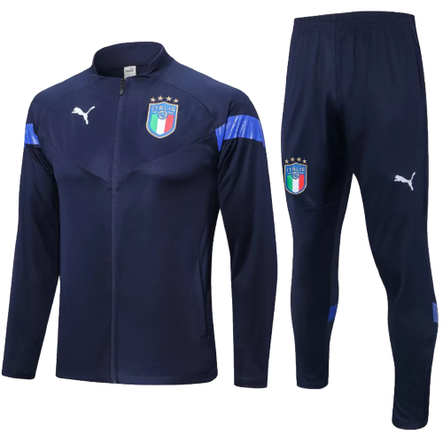 Agasalho de Viagem Seleção Itália - Masculino - Azul Marinho - EOASPORTS 