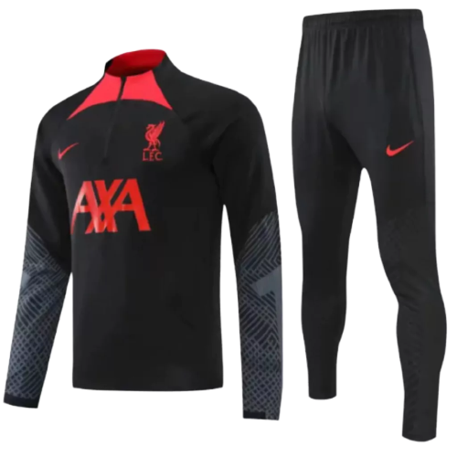 Conjunto de Treino Liverpool - Masculino - Preto - EOASPORTS 
